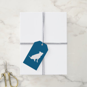 Pit Bull Baby Shower Hund Pitbull Blue Boy Presentetikett