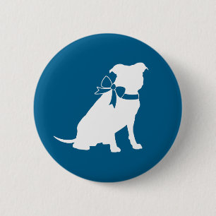 Pit Bull Baby Shower Pitbull Hund Blue Boy Knapp
