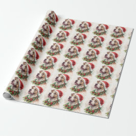 Pit Bull Christmas Wrapping Paper Presentpapper