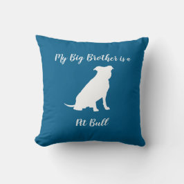 Pit Bull Dog Baby Shower Blue Boy Pitbull Kudde