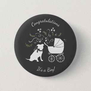 Pit Bull Dog Baby Shower Gender Neutral Knapp