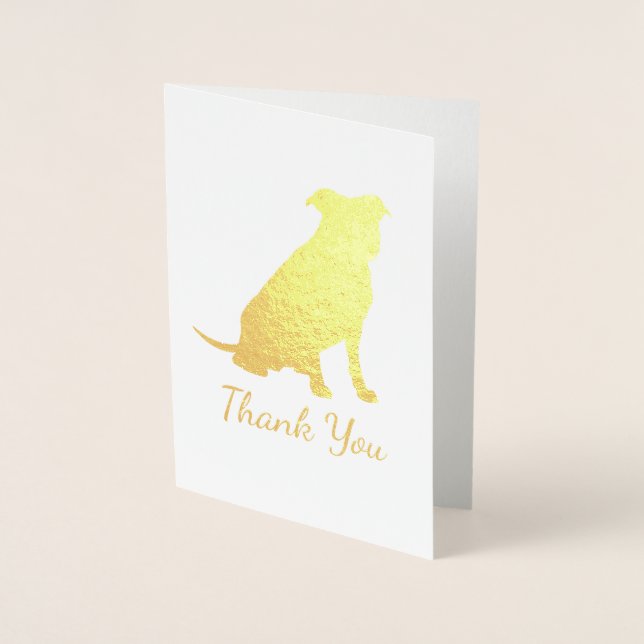 Pit Bull Dog Baby Shower Gender Neutral Pitbull Folierat Kort (Framsida)