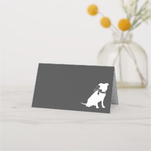 Pit Bull Dog Baby Shower Gender Neutral Pitbull Placeringskort