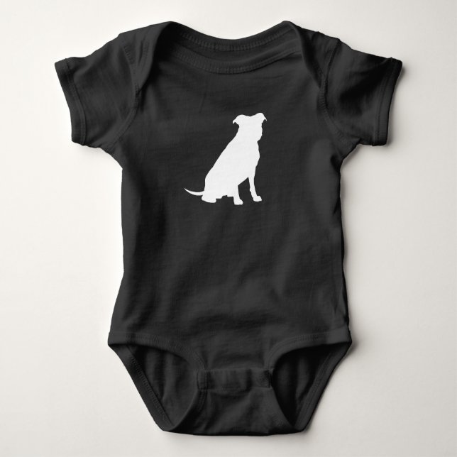 Pit Bull Dog Baby Shower Gender Neutral Pitbull T Shirt (Framsida)
