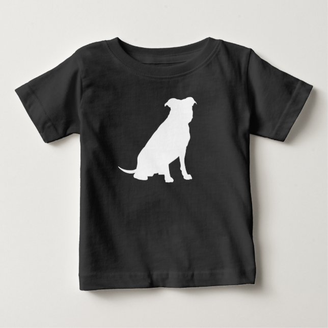 Pit Bull Dog Baby Shower Gender Neutral Pitbull T Shirt (Framsida)