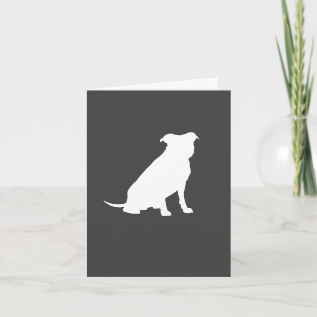 Pit Bull Dog Baby Shower Gender Neutral Pitbull Tack Kort (Framsida)