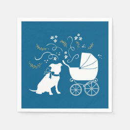 Pit Bull Dog Baby Shower Pappersservett