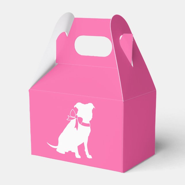 Pit Bull Dog Baby Shower Rosa Girl Girl Girl Pitbu Presentaskar (Framsidan Sidan)