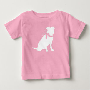 Pit Bull Dog Baby Shower Rosa Girl Girl Girl Pitbu T Shirt