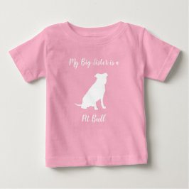 Pit Bull Dog Baby Shower Rosa Girl Girl Girl Pitbu T Shirt