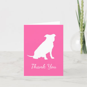 Pit Bull Dog Baby Shower Rosa Girl Girl Girl Pitbu Tack Kort
