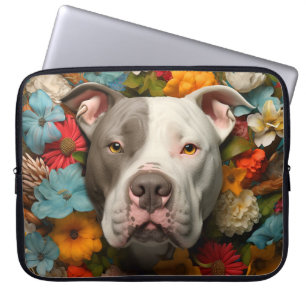 Pit Bull Dog bärbar dator med färggolv Laptop Fodral