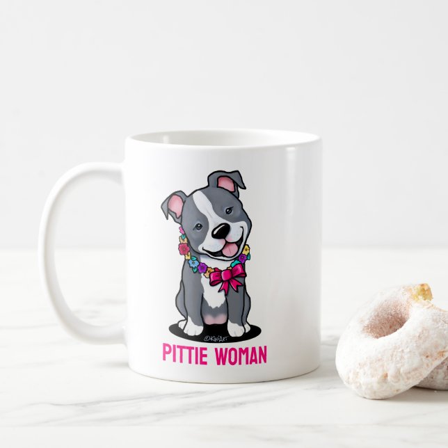 Pit Bull Dog Mamma Kaffemugg (Med munk)