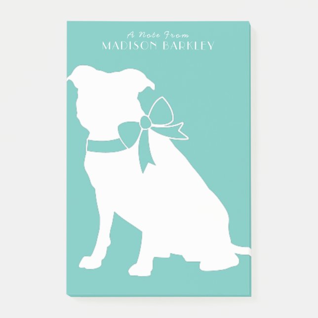 Pit Bull Dog Puppy Pitbull Post-it Notes (Framsida)