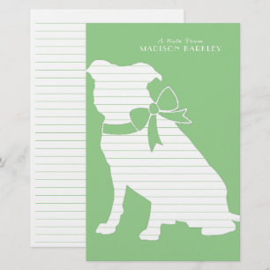 Pit Bull Dog Puppy Pitbull Stationery Brevpapper