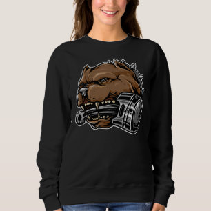 Pit Bull Dog with Piston T Shirt