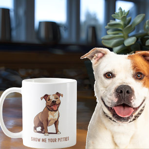 Pit Bull Funny Personlig Kaffemugg