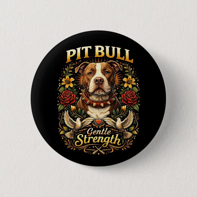Pit Bull: Gentle Strength Knapp (Framsida)