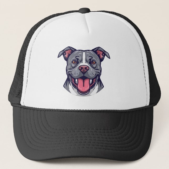 Pit Bull Graphic Art -Bully Breed Dogs- Dog Lover Keps (Framsida)