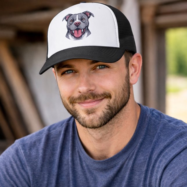 Pit Bull Graphic Art -Bully Breed Dogs- Dog Lover Keps (Skapare uppladdad)