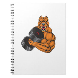 Pit Bull Gym Fitness - Weightlift Deadlift Body Anteckningsbok