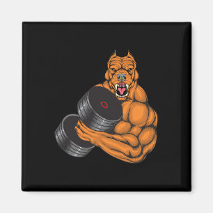 Pit Bull Gym Fitness - Weightlift Deadlift Body Magnet