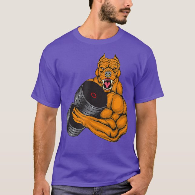 Pit Bull Gym Fitness - Weightlift Deadlift T Shirt (Framsida)