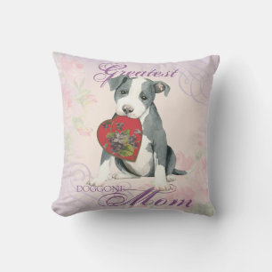 Pit Bull Heart Mamma Kudde