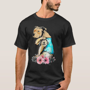 Pit Bull I Kärlek Mamma Tattoo Mor T Shirt