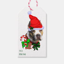 Pit Bull Juletiketters Presentetikett
