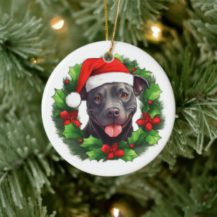 Pit Bull-julfransen Julgransprydnad Keramik