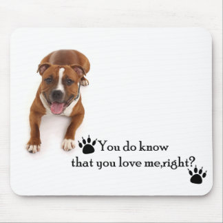 Pit Bull Kärlek Mousepad Musmatta