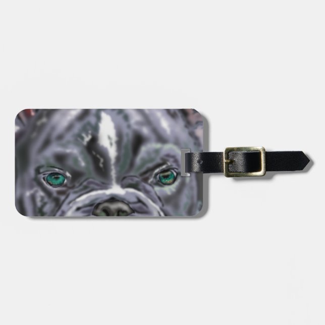 Pit bull Luggage Tag Bagagebricka (Horisontell Framsida)
