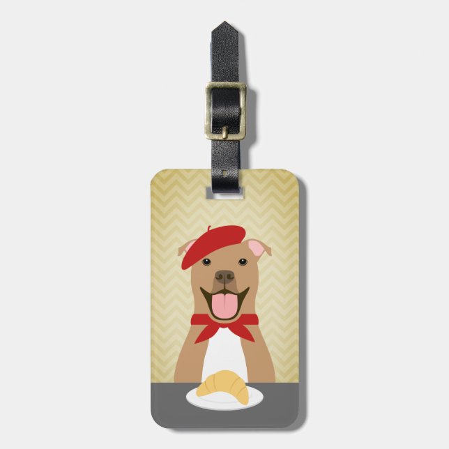 Pit Bull Luggage Taggs Bagagebricka (Vertikal Framsida)