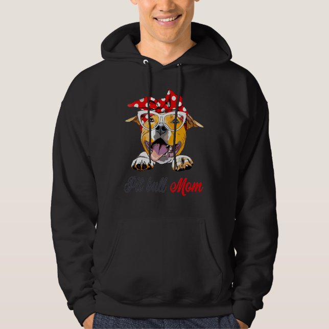 Pit Bull Mamma Hoodie (Framsida)