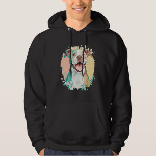 Pit Bull-Mamma Hundälskare Färgglad Konstnärlig Pi Hoodie