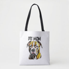Pit Bull Mamma| Hundälskare Tygkasse