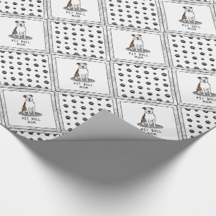 Pit Bull Mamma (lt brindle white 3) Mamma Presentpapper
