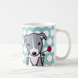 Pit Bull med blomma Kaffemugg