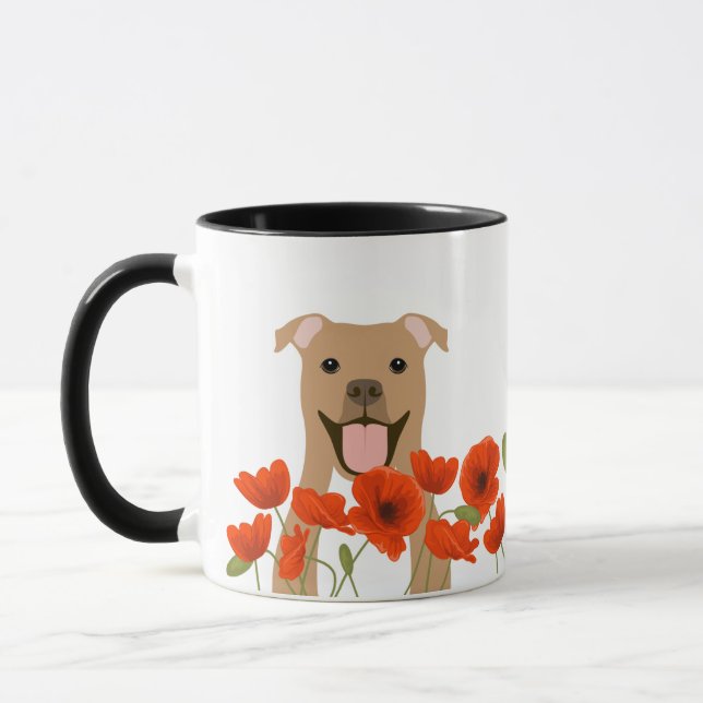 Pit Bull-muggar Mugg (Vänster)