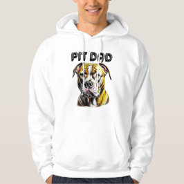 Pit Bull Pappa | Hundälskare Hoodie