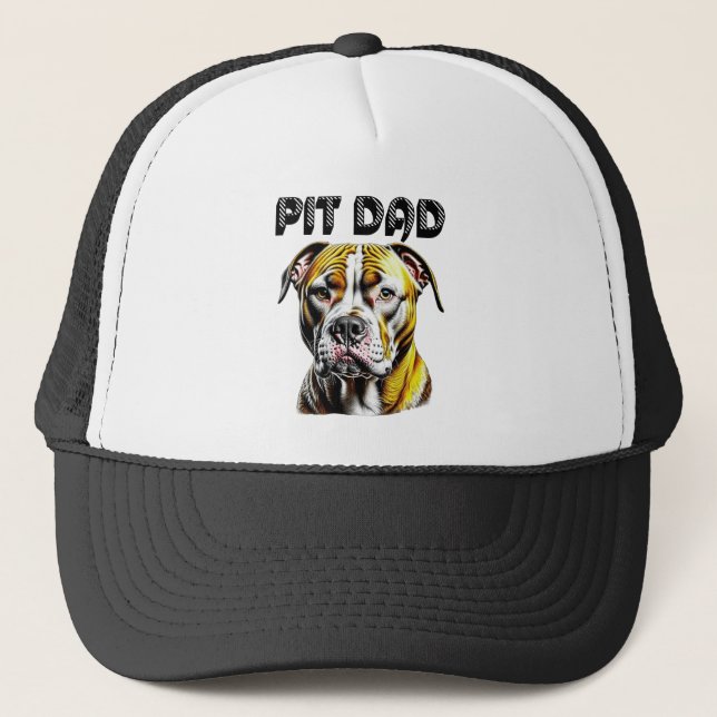 Pit Bull Pappa | Hundälskare  Keps (Framsida)