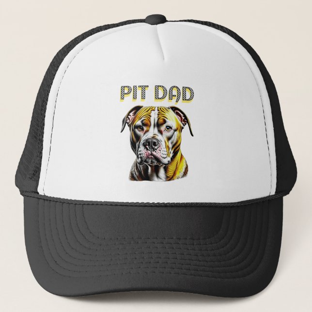 Pit Bull Pappa | Hundälskare  Keps (Framsida)