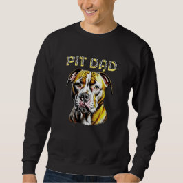 Pit Bull Pappa | Hundälskare Lång Ärmad Tröja