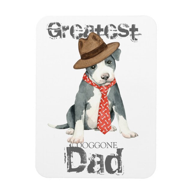 Pit Bull Pappa Magnet (Vertikal)
