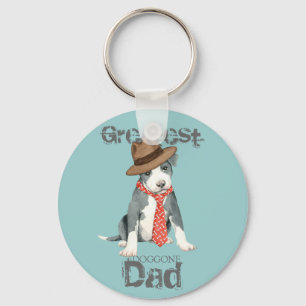 Pit Bull Pappa Nyckelring