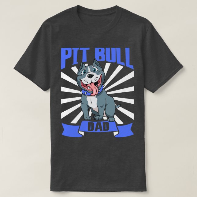 Pit Bull Pappa Pit Bull T Shirt (Design framsida)