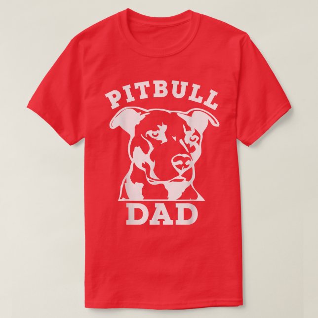 Pit Bull Pappa (pitbull T-skjorta, hypofysägare) T Shirt (Design framsida)