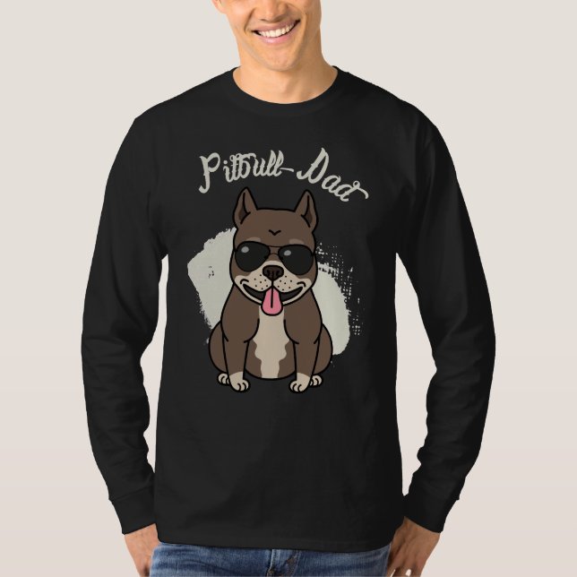 Pit Bull Pappa T Shirt (Framsida)