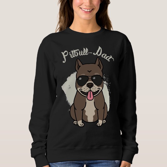 Pit Bull Pappa T Shirt (Framsida)